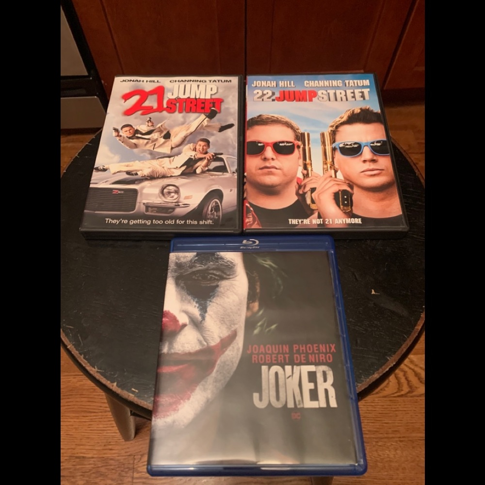 Joker and 21 Jump Street DVDs
